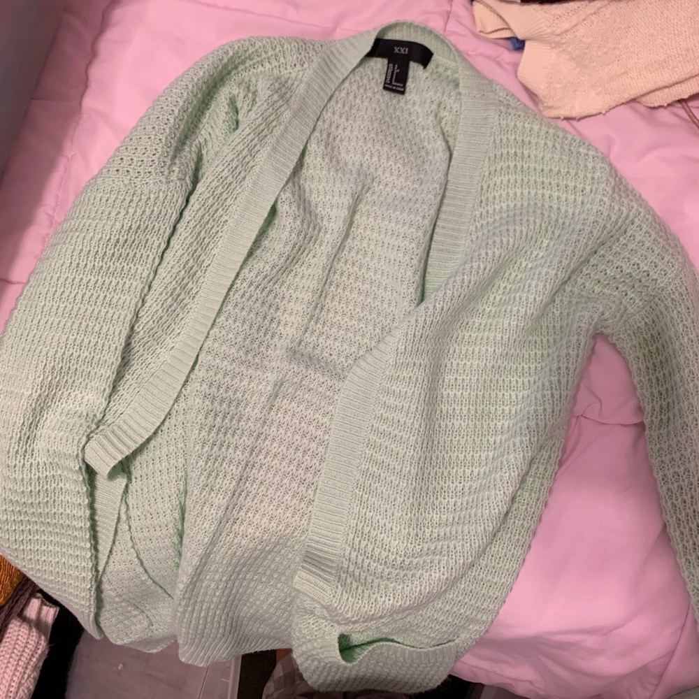 Mint Green Cardigan